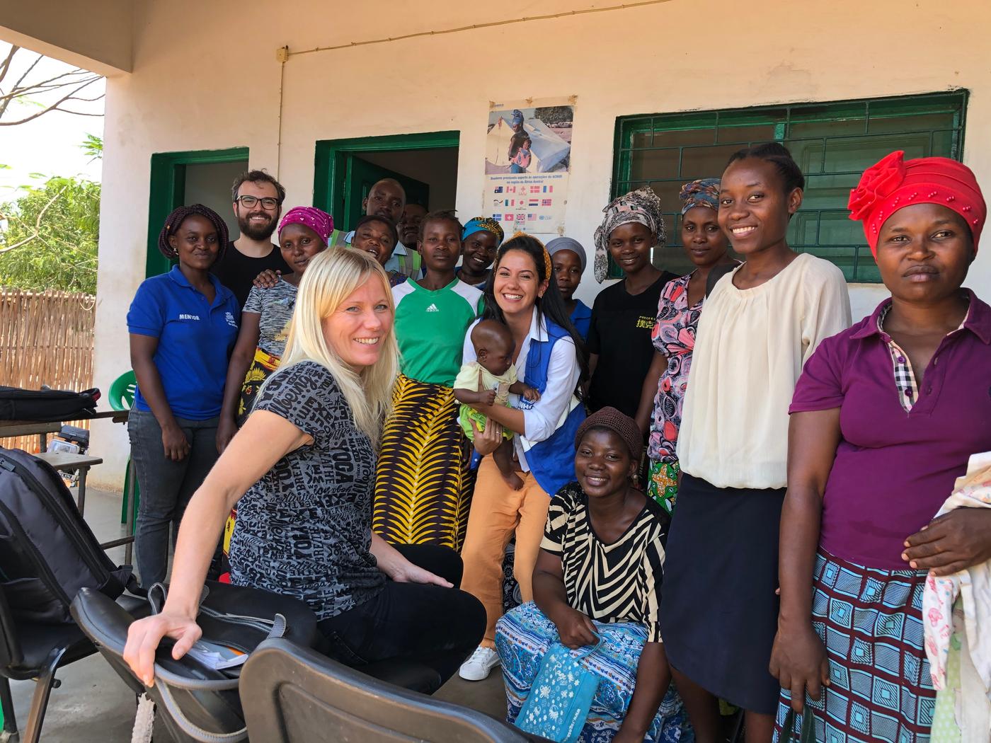 With participants of the graduation cohort, Maratane