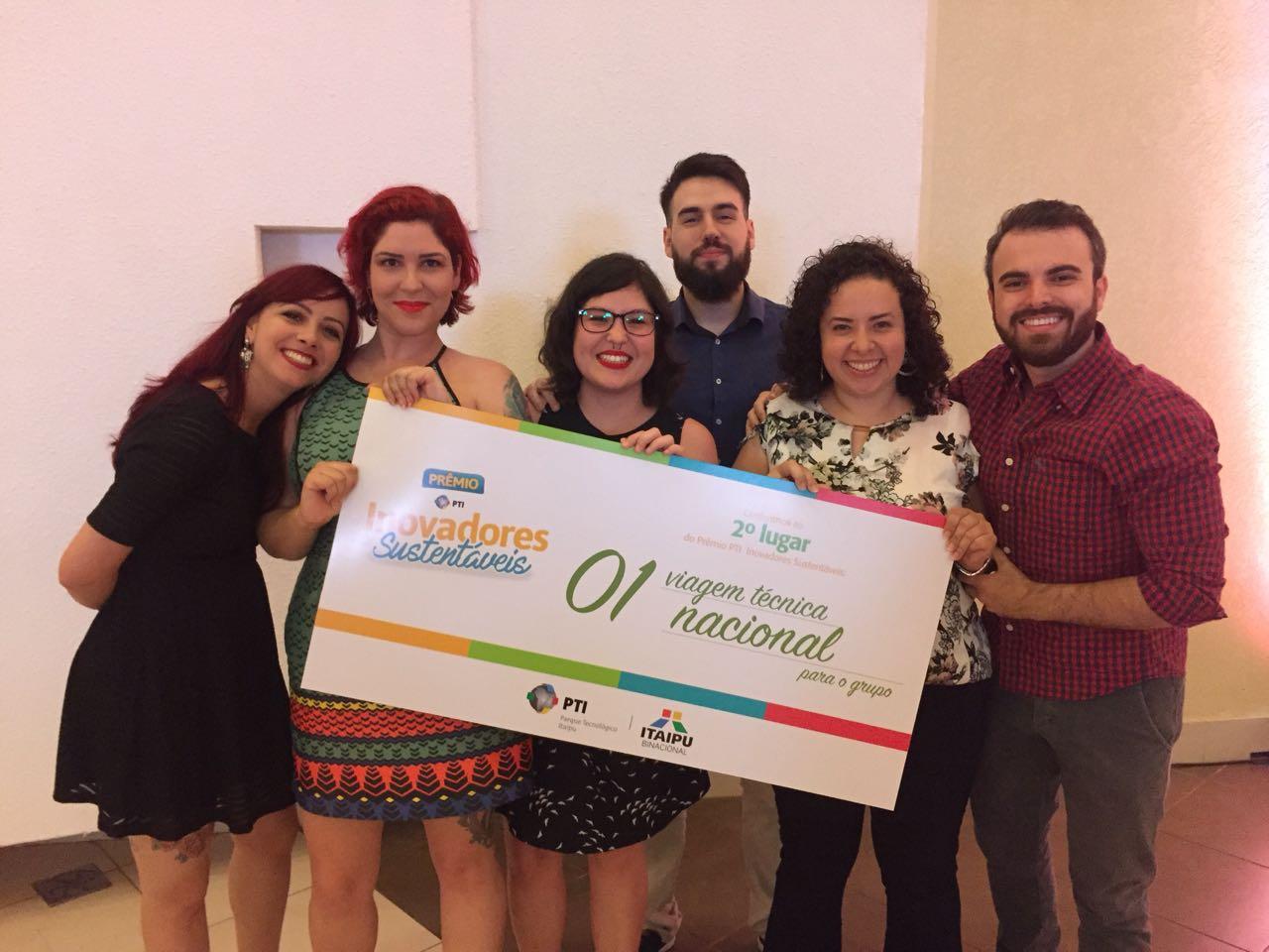The team, 2nd place at PTI's Inovadores Sustentáveis